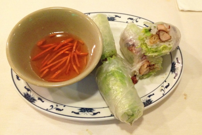 photo of spring rolls from Saigon Restaurant, East Boston, MA