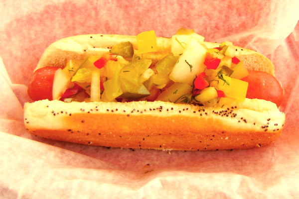 photo of hot dog from The Scotty Dog, Beverly, MA