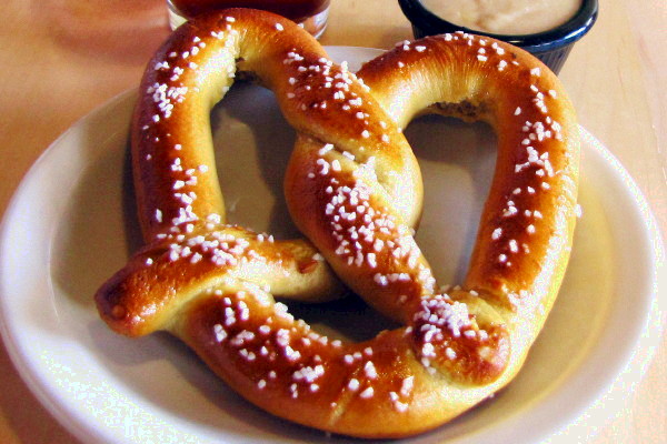 photo of pretzel from Sebago Brewing Company, Kennebunk, ME