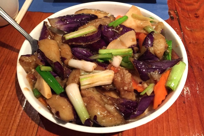 photo of home-style eggplant from Shanghai Gate, Allston, MA