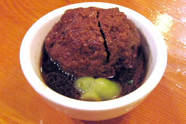 photo of lion's head meatball from Shanghai Gate, Allston, MA
