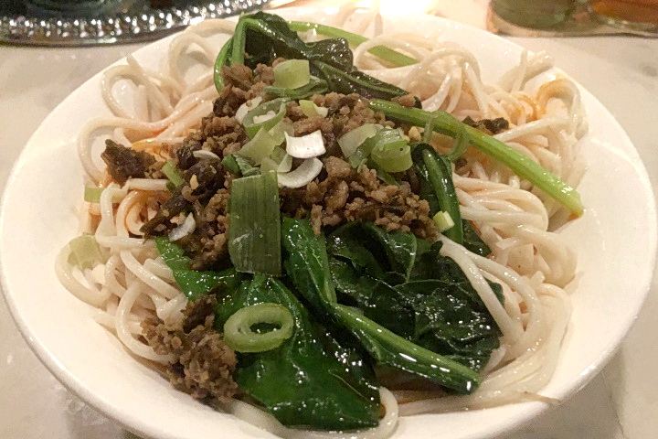 photo of dan dan noodles from Sichuan Garden, Brookline, MA