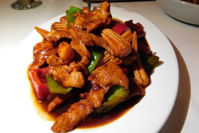 photo of beef filets in tea sauce from Sichuan Garden II, Woburn, MA