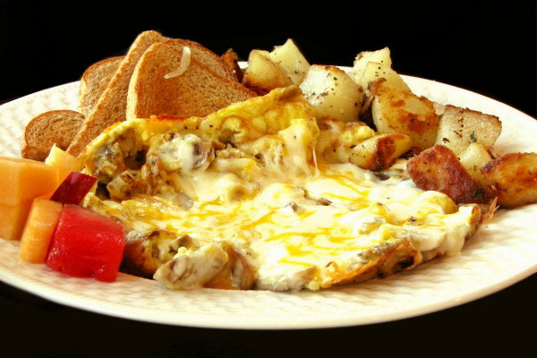 photo of mushroom frittata from SingaBella Cafe, Cambridge, MA