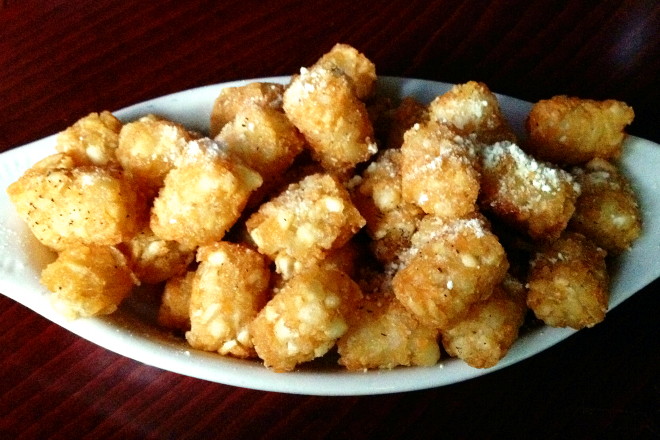 photo of white truffle tater tots from Spirit, Cambridge, MA