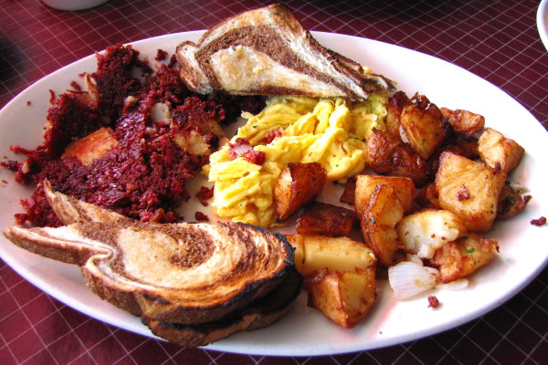 photo of corned beef hash breakfast from Stars, Hingham, MA