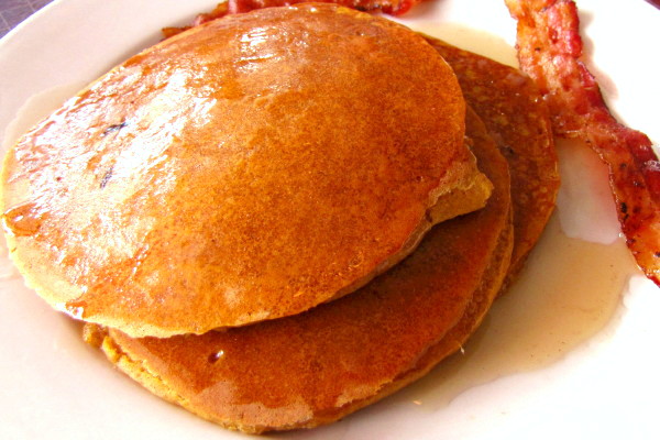 photo of pumpkin pancakes from Stars, Hingham, MA