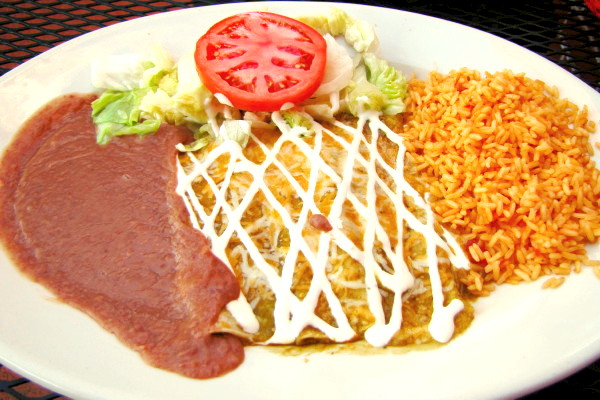 photo of enchiladas de queso from Taqueria Mexico, Waltham, MA