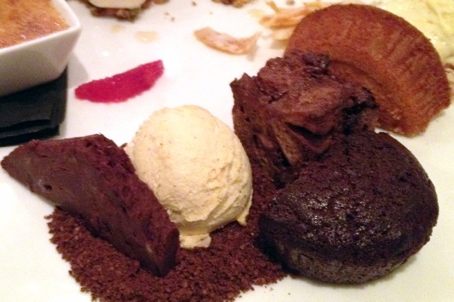 photo of dessert plate from Tastings Wine Bar and Bistro, Foxboro, MA