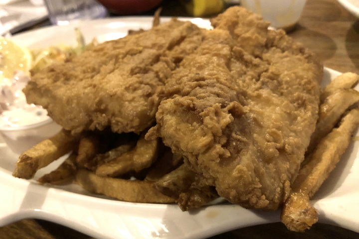photo of fish and chips from Tavern at the End of the World, Charlestown, MA