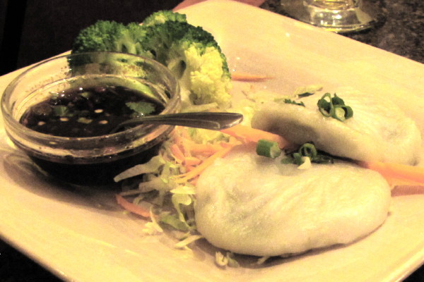 photo of chive dumplings from Thaitation, Boston, MA