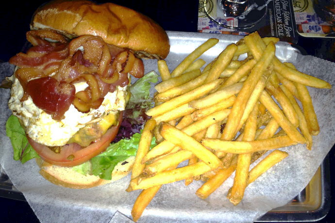 photo of a burger from The Gaff, Waltham, MA