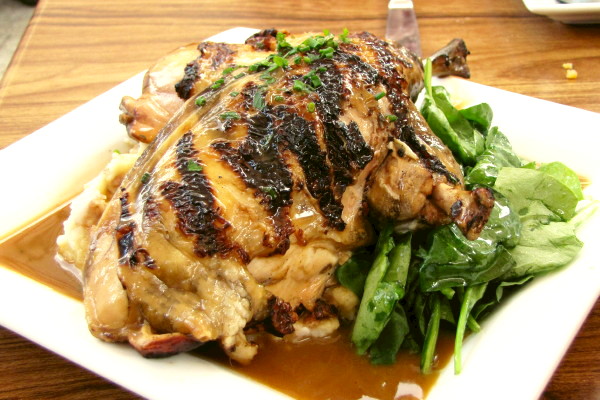 photo of brick chicken from The Ledge, Dorchester, MA