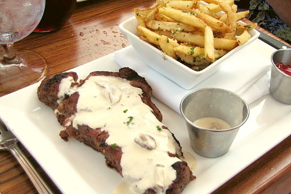 photo of steak frites from The Ledge, Dorchester, MA