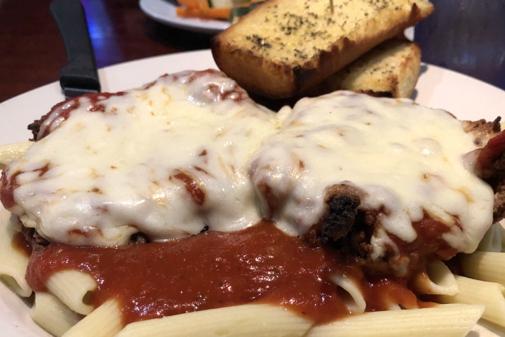 photo of chicken parmigiana from The Mooring Bar and Grill, Weymouth, MA
