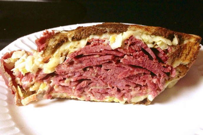 photo of a reuben sandwich from The Restaurant, Woburn, MA