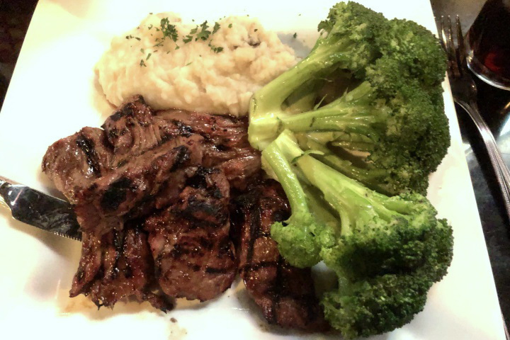 photo of steak tips from the Thirsty Scholar Pub, Somerville, MA