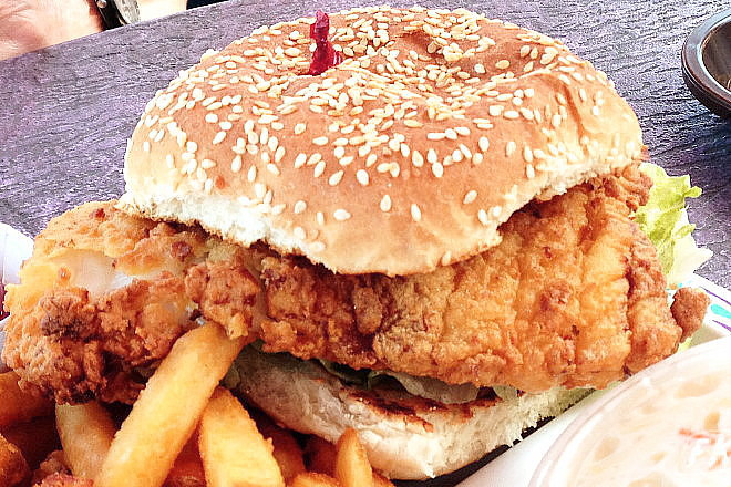 photo of fish sandwich from Tony's Clam Shop, Quincy, MA