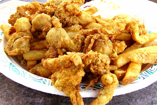 photo of fried clams from Tony's Clam Shop, Quincy, MA