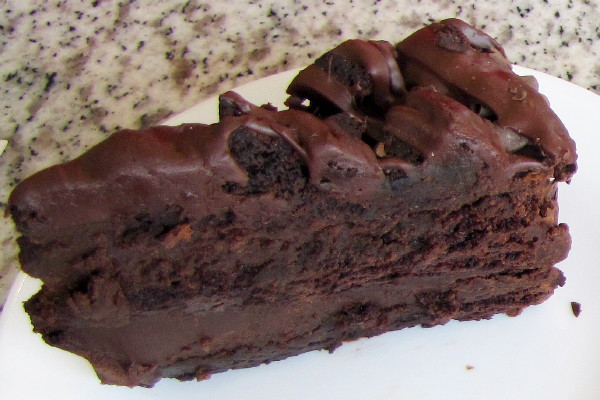 photo of chocolate spoon cake from Twelve Pine, Peterborough, NH