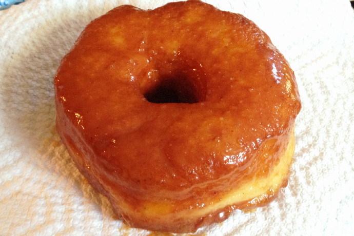 photo of sea salt bourbon caramel donut from Union Square Donuts, Somerville, MA