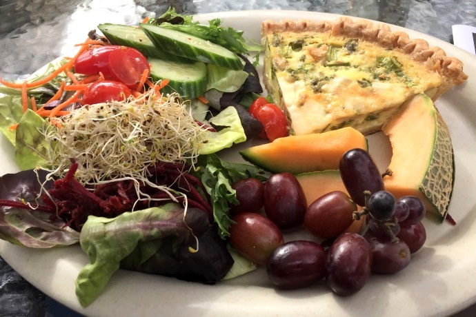 photo of quiche from the Vanilla Bean Cafe, Pomfret, CT
