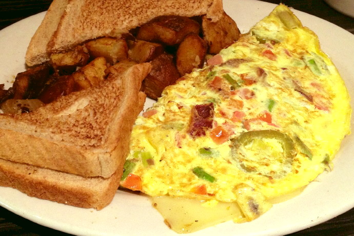 photo of a Newmarket omelet from Victoria's Diner, Boston, MA