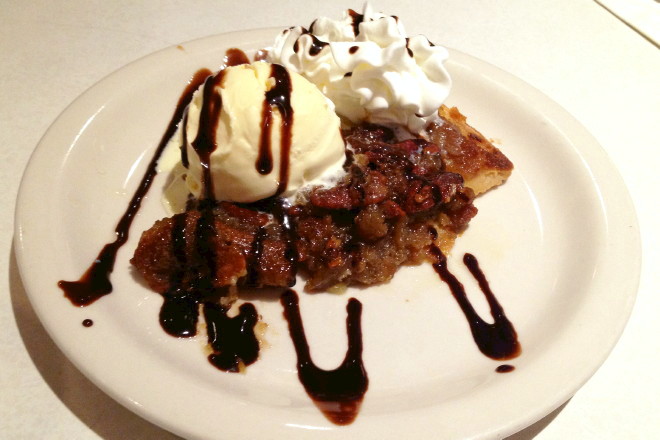photo of pecan pie from Victoria's Diner, Boston, MA