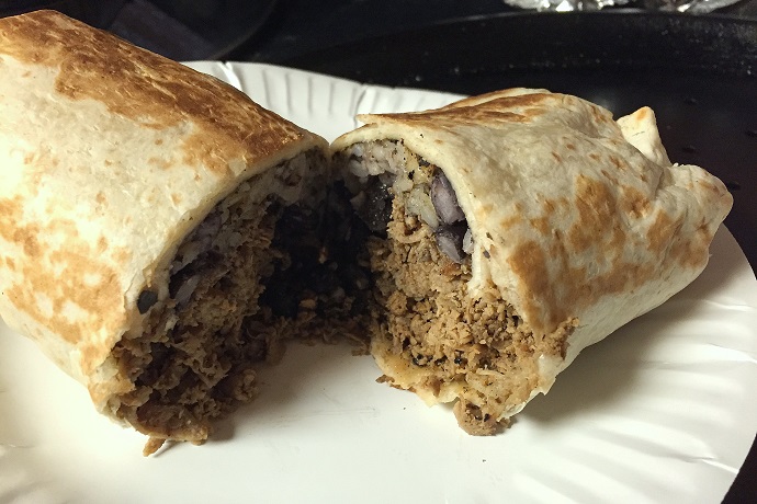 photo of beef burrito from Villa Mexico, Boston, MA