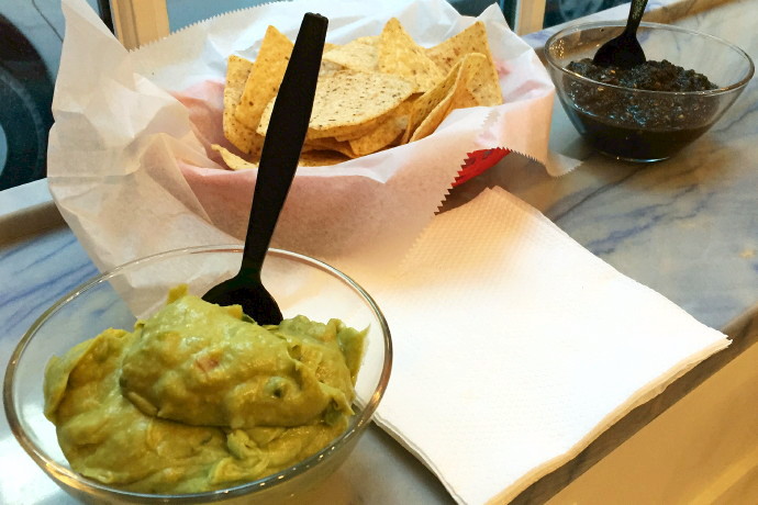 photo of a chicken burrito from Villa Mexico, Boston, MA