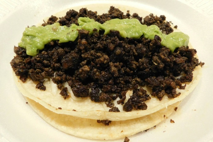 photo of chorizo taco from Villa Mexico, Boston, MA