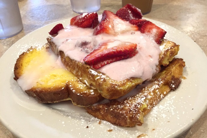 photo of Strawberry Strudel French Toast from Newton Village Cafe, Newtonville, MA