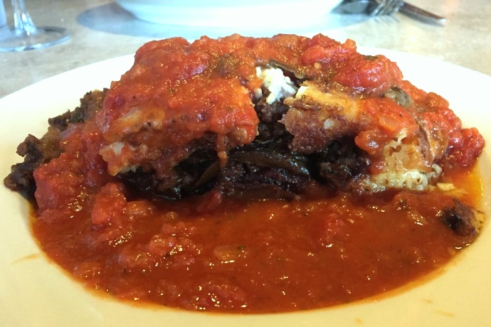 photo of moussaka from Newton Village Cafe, Newtonville, MA