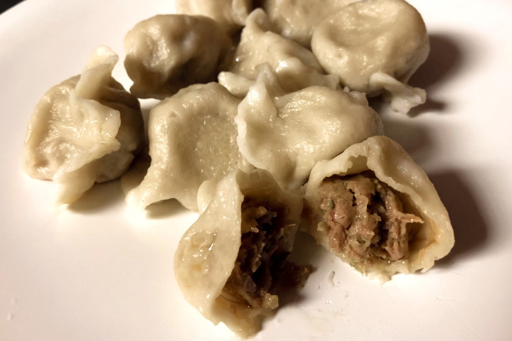 photo of beef celery dumplings from Wang's Fast Food, Somerville, MA