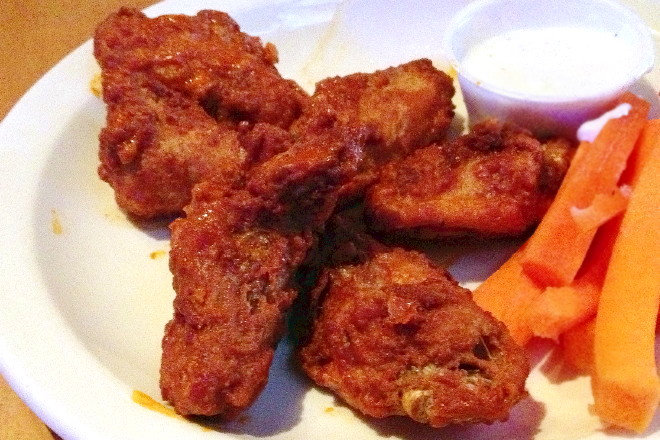 photo of chicken wings from Waterfront Cafe, Boston, MA