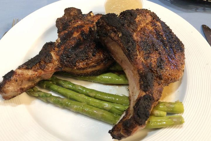 photo of Cajun-style pork chops from Winthrop Arms, Winthrop, MA