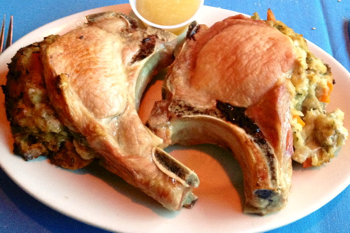 photo of pork chops from Winthrop Arms, Winthrop, MA
