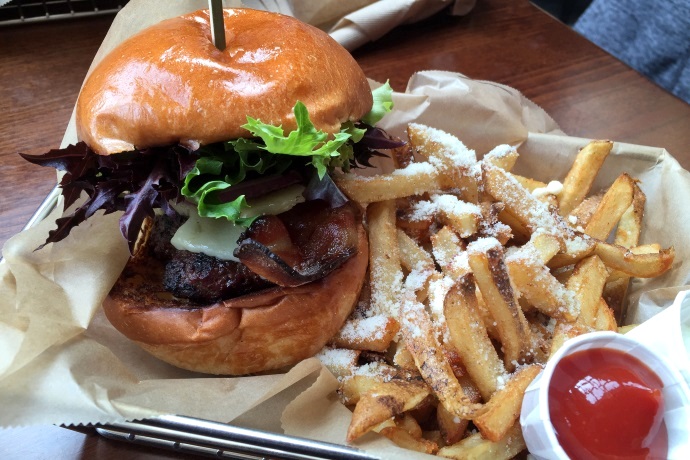 photo of burger from The Worthy Burger, South Royalton, VT